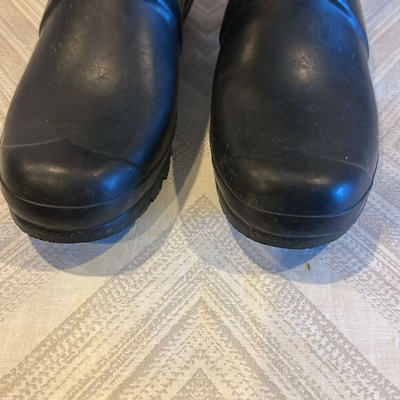 Hunter Women's Original Tall Rain Black Boots - Size 8 - Picture 6 of 7